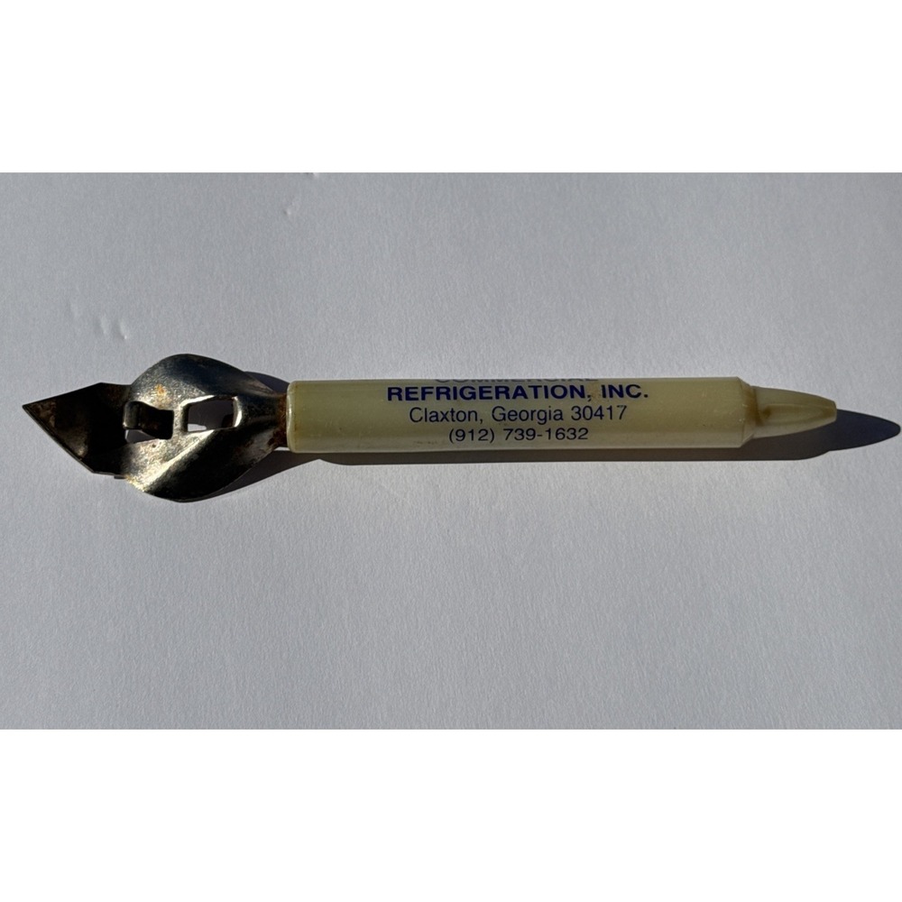 Vintage Old Beer Can Opener, Advertising Commercial RefrigerationCo, Inc Georgia
